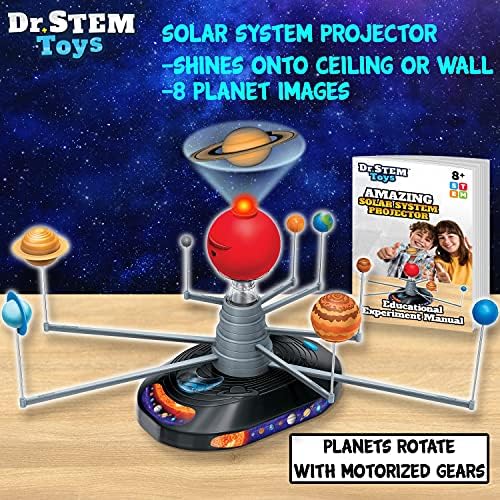 Dr. STEM Toys Solar System Projector Kit - Motorized Planet Model Set for Kids Ages 8-12 | Complete Educational Science Toy with 50+ Pieces | Home & Classroom Use - Image 3