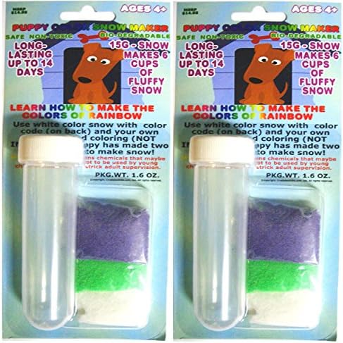 Instant Snow Powder Just Add Water (2 Set-Test Tube Snow) by ScienceGongFun%C2%AE