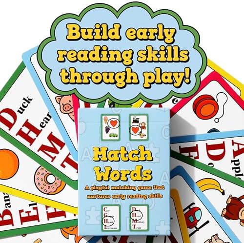 Montessori-Inspired Reading Matching Game for Ages 4-6 by NicheNationGames
