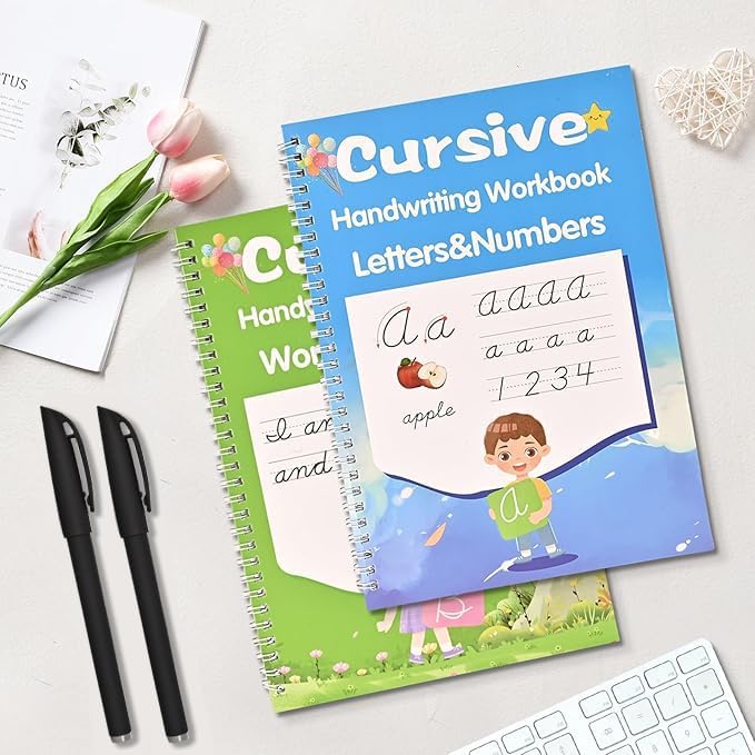 AALGO Grooved Cursive Handwriting Workbook, Learn Cursive Workbook for Kids Ages 8–12 - Image 4