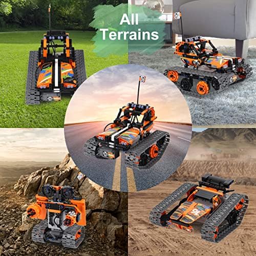 BIRANCO. STEM Remote Control Building Kit 3 in 1 RC Tracked Racer/Tank/Robot Engineering Toys, Science Construction Play Set, Toy Car Christmas for Boys & Girls Age 8-12 (392pcs) - Image 3