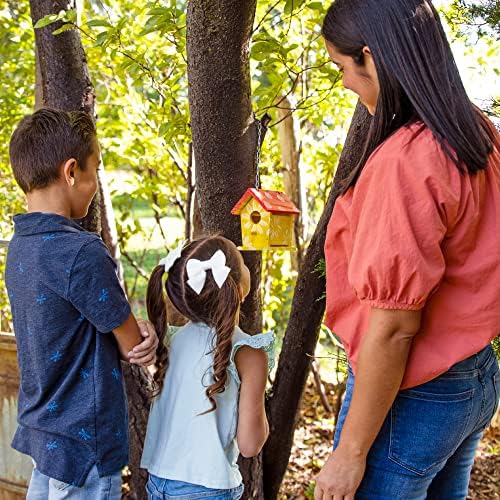 Hapinest Wooden Bird Houses to Paint and Build, Birdhouse Kit for Kids, Wood Painting Building Projects Fun Activities Arts and Crafts for Kids Ages 6-8 Girls Boys, DIY Bird House Kit 5-12 Years & Up - Image 5