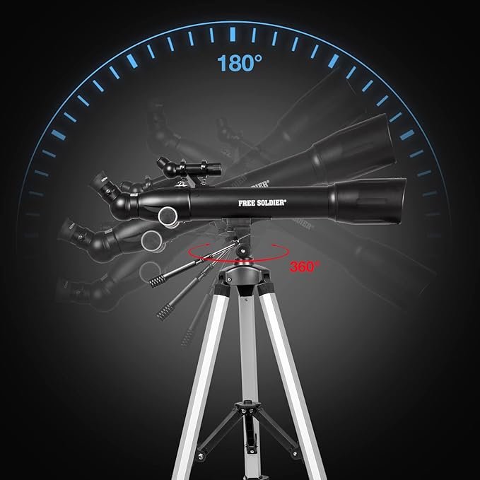 Telescopes for Adults High Powered, 700x90mm AZ Astronomical Professional Refractor Telescope for Beginners Astronomy with Advanced Eyepieces, Cool Astronomy for Christmas, Black
