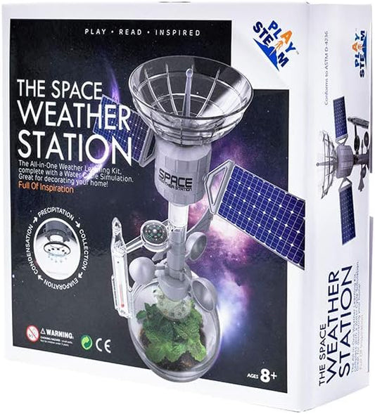 PLAYSTEM Space Weather Station Water Cycle Simulation Learning Kit-Climate Change, Global Warming, Lab - STEM Toys Educational Gift for Kids & Teens, Girls & Boys