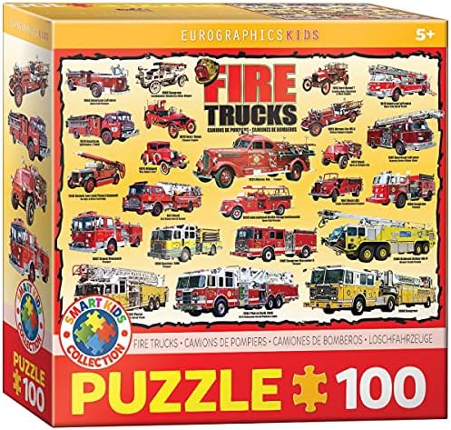 Fire Trucks 100 Piece Jigsaw Puzzle - Image 2