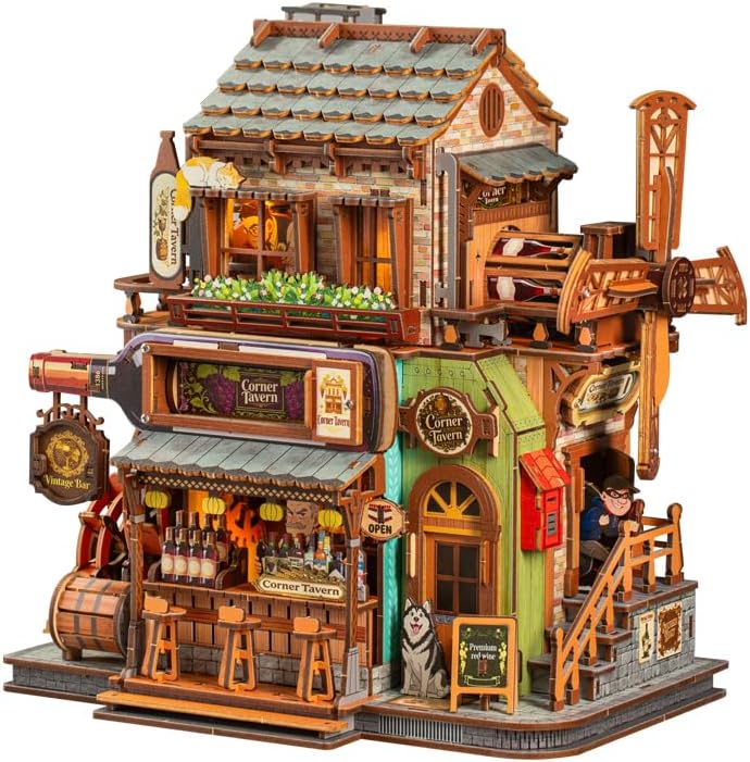 Roroom Mechanical 3D Wooden Puzzles for Adults, 485pcs Wood Building Kit by Roroom