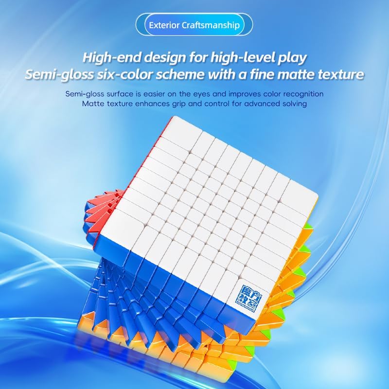 Bukefuno MoYu Meilong 9x9 Speed Puzzle Cube 9x9 Magic Cubes Moyu Stickerless Meilong 9x9x9 Cubing Classroom MF9 Speed Toys Cube - Image 4