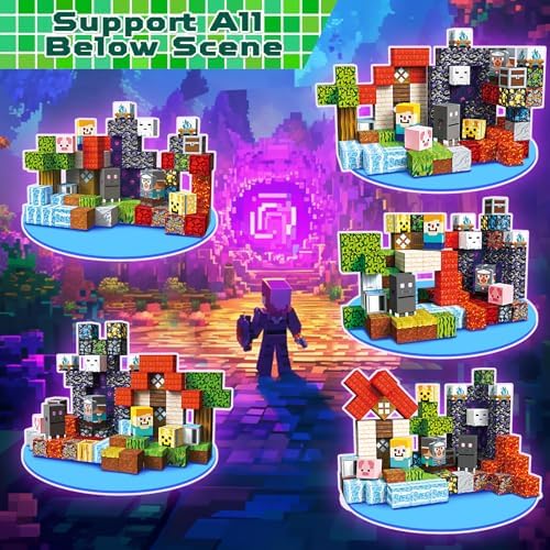 GraceDuck 100 PCS Magnetic Blocks - Magnetic Building Blocks, Stacking Magnets for Kids, Sensory Toy for STEM Montessori Sensory Toys for Kids 3+ Boys and Girls Christmas Birthday Gifts - Image 3