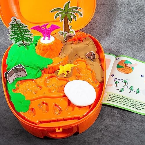 The Young Scientists Club Dinosaur Adventure Pack by Horizon Group USA, STEM Kit, 16 Educational Activities, Includes Reusable Backpack, DIY Foam Dinosaur & Fossils, 42-Piece Card Game & More, Multi - Image 4