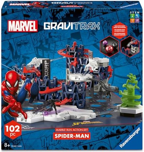 Ravensburger GraviTrax Spider‑Man Action‑Set - Gravity & Magnetic Marble Run System - STEM Building Toy for Kids - Creative Problem‑Solving & Critical Thinking - Ages 8+ - Image 3