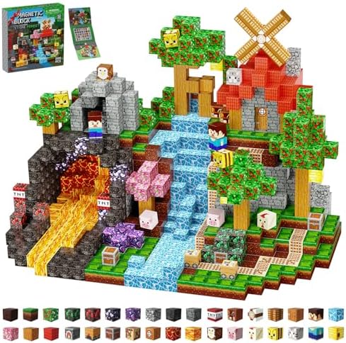 Magnetic Building Blocks STEM Toy Magnet Cubes for Kids 4-12 by Laoren
