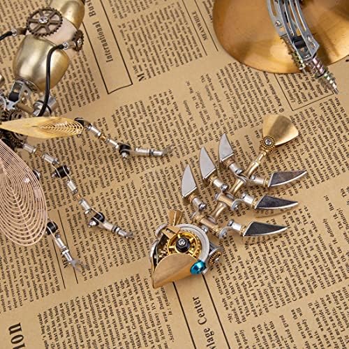 3D Metal Puzzle, Steampunk Bony Fish Model, Puzzle DIY Craft Kit, Gifts for Teens and Adults (100+PCS) - Image 5