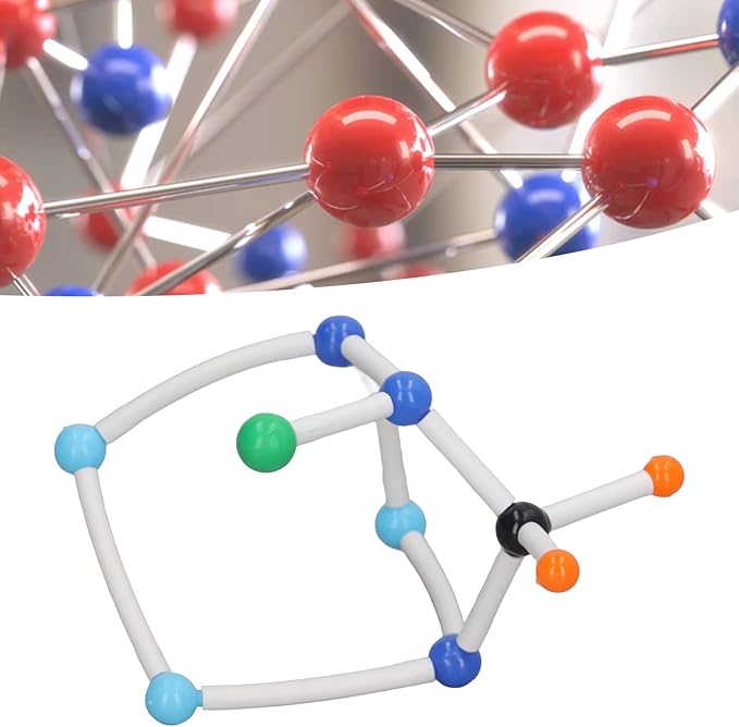 Organic Chemistry 69 Piece Kit Chemistry Molecular Model Kit Vibrant Color 3D Educational Model for Student Teacher Learning