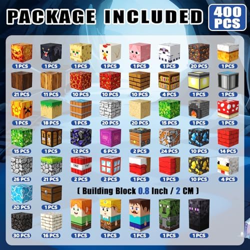 Magnetic Blocks, 400PCS Toys Building Cube Birthday Gifts for Kids - Image 3