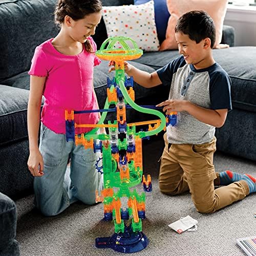 MindWare Q-BA-Maze 2.0 Grand Prix Racing Set – Marble Run Building Toy with Motion-Activated Lights, Ages 8 and Up - Image 2