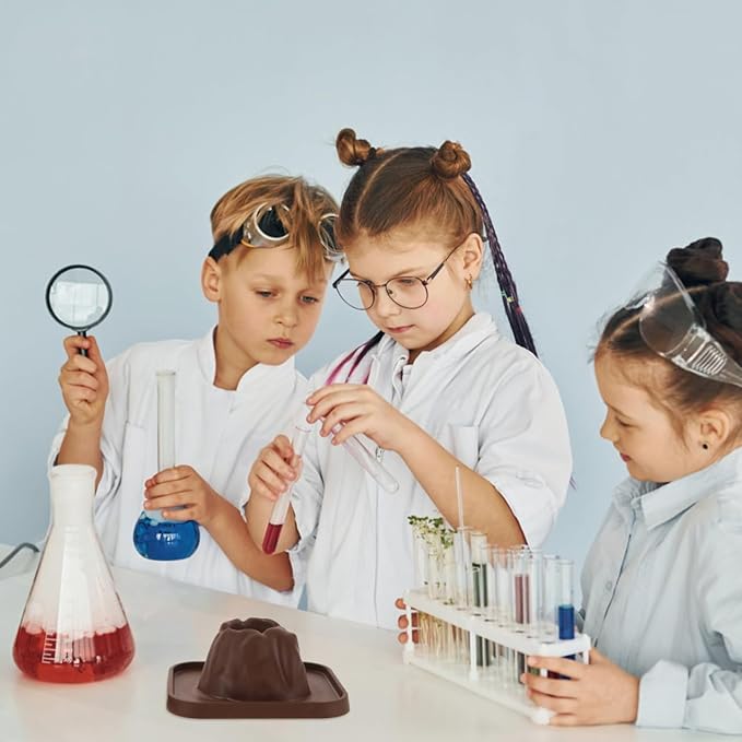 5Pcs Volcanic Model Volcano Science Kit Eruption Toy DIY Demonstration Props Educational Craft Kits (Pack of 2)