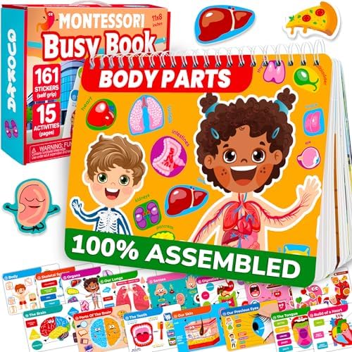 Montessori Busy Book for Kids Ages 4-8 — My Preschool Toddler Busy Book 3-5 by QUOKKA