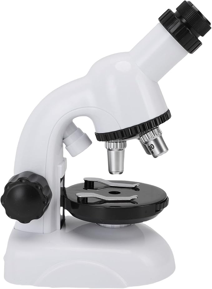 SUNGOOYUE Kids Microscope Kit, High Magnification & LED Illumination, 1200X Zoom, STEM Science Tool with 5 Prepared Slides and Tools, Durable Frame and Portable Design, Ideal for Ages 8-12