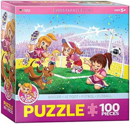 EuroGraphics Soccer Stars Go Girls Go! Puzzle (100-Piece) by EuroGraphics