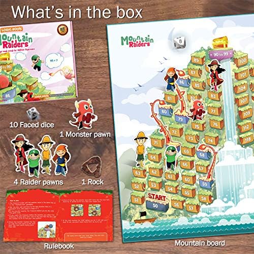 Addition Game - Fun Math Board Game for 7-9 Year Olds, Easy Start STEM Toy with Addition of 2 & 3 Digit Numbers (Moutain Raiders) - Image 3