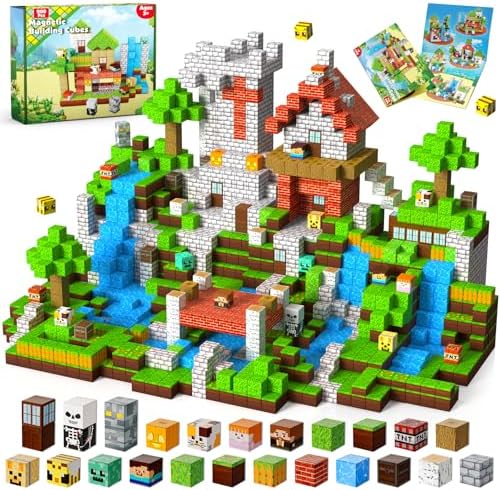 ToyUnited 200PCS Magnetic Building Blocks by BuildCreateExplore