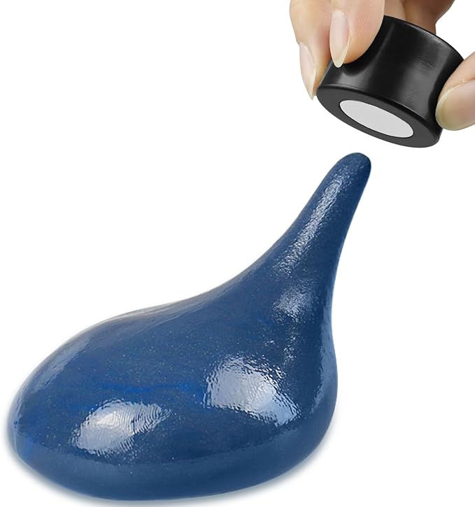 Magnetic Slime Putty, Magnetic Space Putty Slime with Upgraded Magnet Toys for Kids Adults, Fidget Toy Stress Reliever Puddy for Christmas Birthday Gifts Stocking Stuffers (2 Pack, Blue&Black)