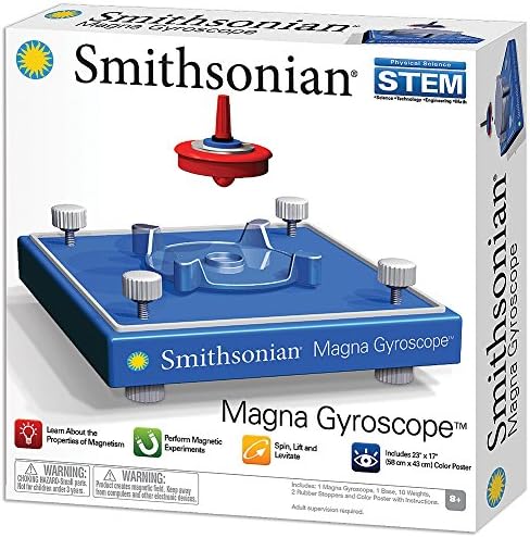 Smithsonian Science Activities Magna Gyroscope Blue 6"x6" - Image 2