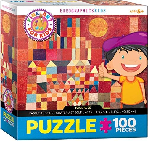 EuroGraphics Castle and Sun by Paul Klee 100-Piece Puzzle, Multi by EuroGraphics