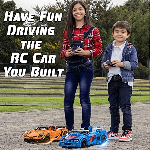 WISEPLAY STEAM Building Block RC Car Set 421 PCS - STEM Projects for Kids Ages 8-12 - Build Your Own RC Car - Image 4