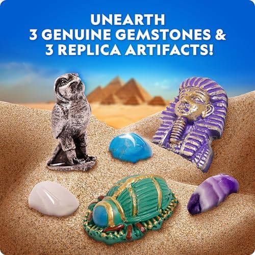 National Geographic Ancient Egypt Dig Kit with Gems and Replica Artifacts - Image 3