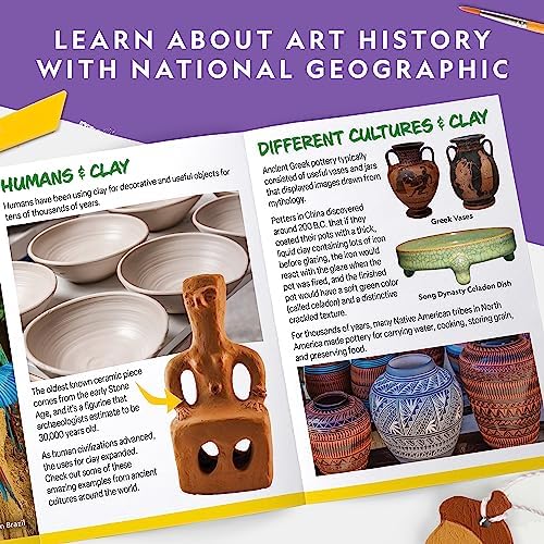 National Geographic Kids Ornament Air Dry Modelling Clay - Self Hardening Clay with Stencils and Tools | STEM Activity Gifts for 8+ Year Old Boys and Girls - Image 6