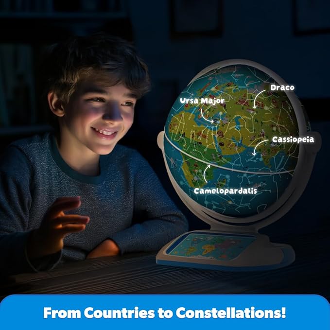 PlayShifu Interactive Globe for Kids – Orboot Earth Explorer: Tech Powered Interactive Globe for Kids | Smart Gift for Ages 4+ | 400+ Wonders, 1000+ Facts | Constellation Mode & Fun Games | Magic Stylus | Educational STEM Toys for the future scientists