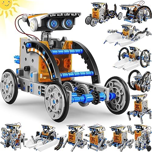 STEM 13-in-1 Education Solar Power Robots Toys for Boys Age 8-12 by Bottleboom