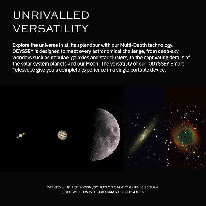 UNISTELLAR Bundle: Odyssey Smart Telescope + Official Backpack (2 Items)