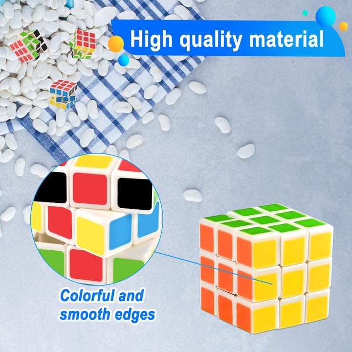 GOLDGE 40 Mini Cube Puzzles, 1.18in 3x3, Fun Party Favors for Kids - Image 4