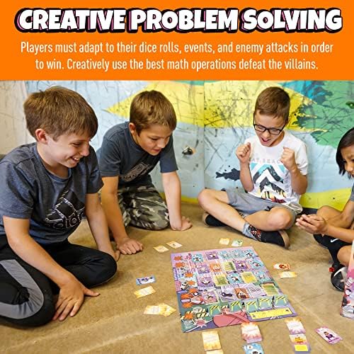 Outnumbered: Improbable Heroes Board Game - A Mensa Award Winning Superhero Math Game | Fun & Educational Game for Kids, Adults, and Families | STEM Toy to Learn Multiplication & Division - Image 2