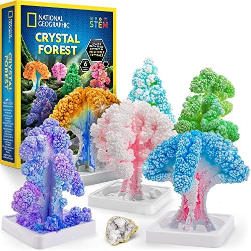 NATIONAL GEOGRAPHIC Craft Kits for Kids - Crystal Growing Kit, Grow 6 Crystal Trees in Just 6 Hours, Educational & Magic Chemistry Set – Science Kit for Kids with 10 Amazing Magic Tricks, STEM - Image 2