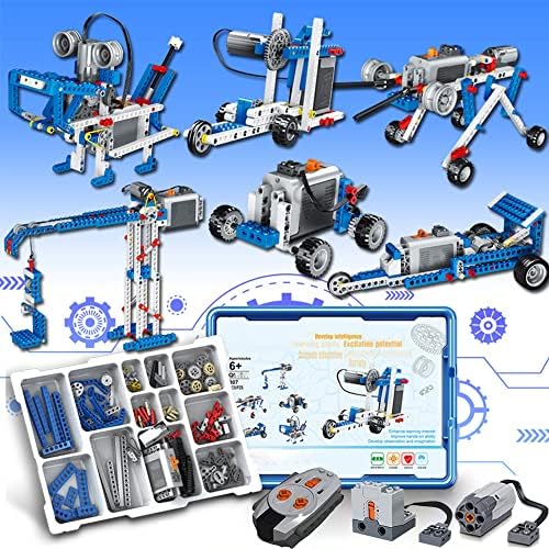Erector Set Stem Toys,6 Different Shapes in Total Construction Toys,Educational Construction Learning Toys for Boys & Girls,with Electric Power Motor Children's Toys,307PCS by UlanlanBlocks