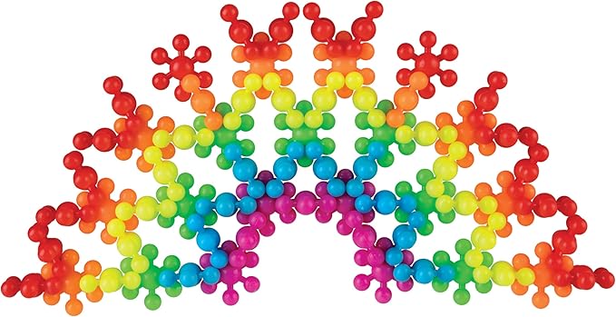 ORB Flower Snaps - 200 Pieces STEM Toys, Building Blocks for Kids - Flower Shaped Interlocking Clip Together Building Discs - Fun, Educational, Creative Connect Toys for Boys and Girls Ages 3 and Up