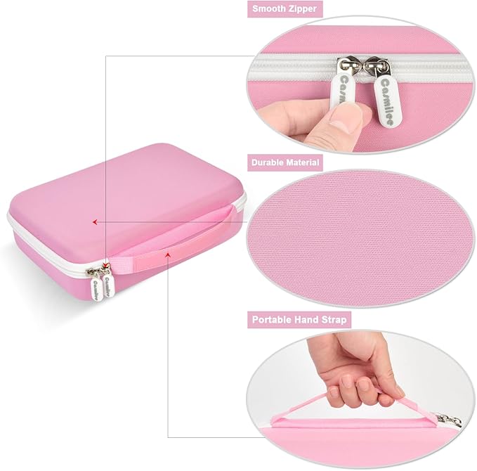 casmilee Case Compatible with 3Doodler Start+ Essentials 3D Pen Set for Kids, Art Activity Set Storage for Educational STEM Toy, Hold Plastic Filaments Strands- Pink