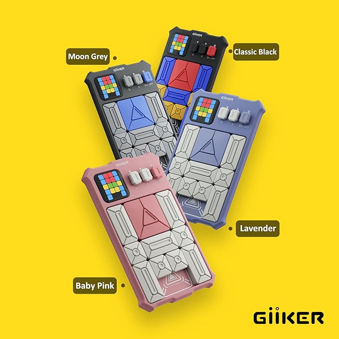 GiiKER Super Slide Puzzle Games, Original 500+ Challenges Brain Teaser Puzzle, Toys for Kids Teens, Travel Games Birthday Stocking Stuffers for Boys Girls, Activities for Road Trips