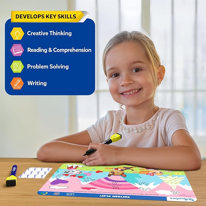 Skillmatics I Can Write PAW Patrol - Reusable Preschool Learning Activities, Educational Toy and Game, Back to School Supplies, Gifts for Students, Kids, Toddlers Ages 3, 4, 5, 6