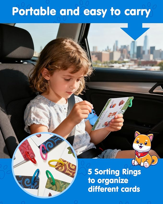 Phonics Talking Flash Cards with Reader Dog, Learn to Read with 148 Pages, 148 Sentences, 592 Words & 90 Stickers, Toddler Education Learning Toys for Kids Ages 3-8 Kindergarten 1st 2nd Grade