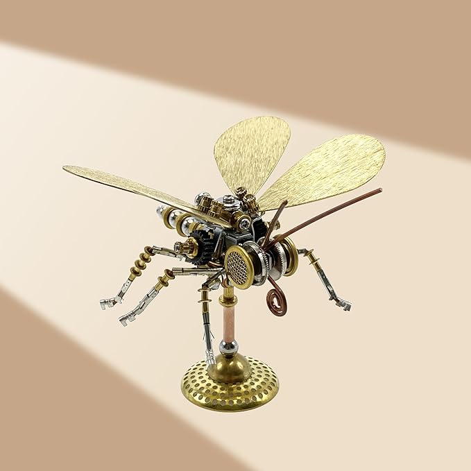 3D Metal Puzzle, Steampunk Butterfly Insect Bug Mechanical Model, Making Kit DIY Projects Metal Building Adult Hobby Kits for Men for Birthday(Butterfly-HD5)