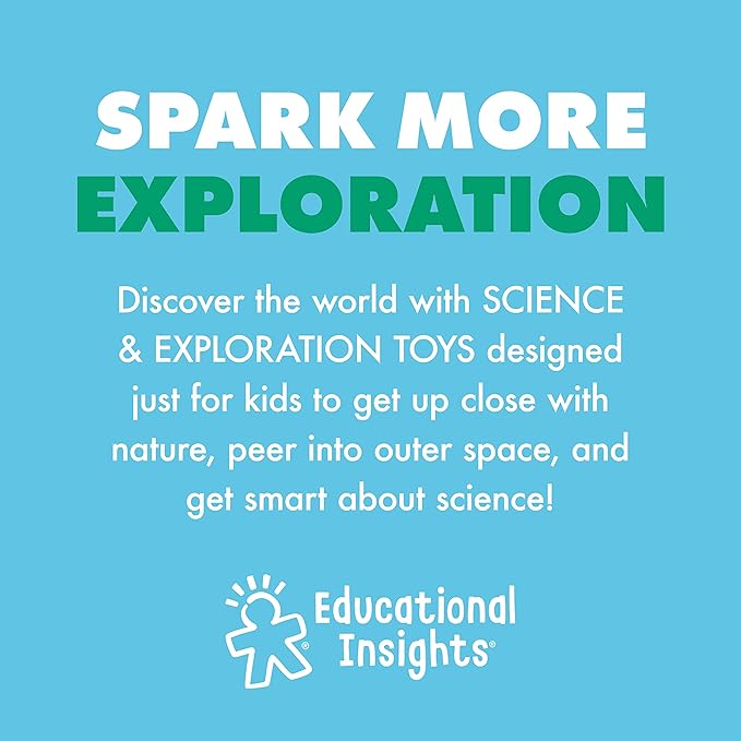 Educational Insights GeoSafari MicroPro 95-Piece Microscope Set, Prepared Slides, Instruction and Activity Guide, Ages 8 and up