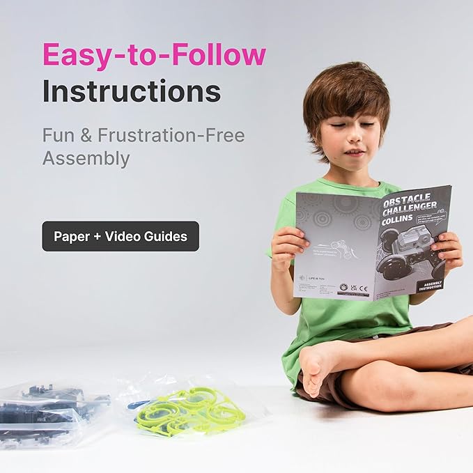 Obstacle Challenger Collins, STEM Educational Robotic Assembly Toy