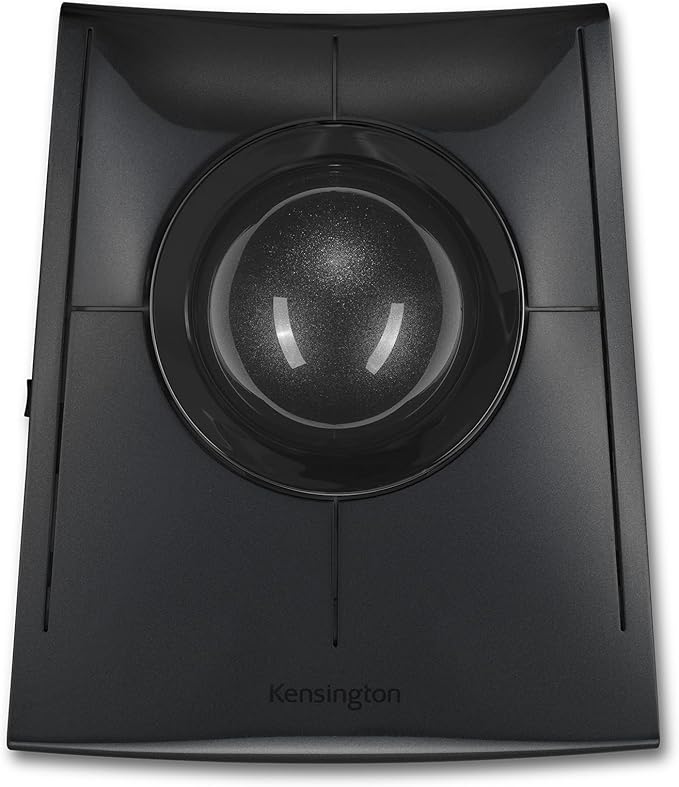 Kensington SlimBlade™ Pro Wireless Trackball, Rechargeable Battery, Bluetooth 2.4GHz Connection Options Black/Gray (K72085WW)