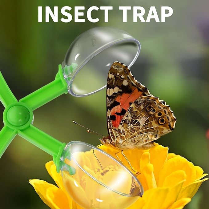 SAFIGLE Insect Observation Box for Kids with Transparent Critter Cage Outdoor Nature Exploration Toy Butterfly Kit and Bug Habitat Portable 7.16 X 3.62 X 3.22 Inch Explorer Kit