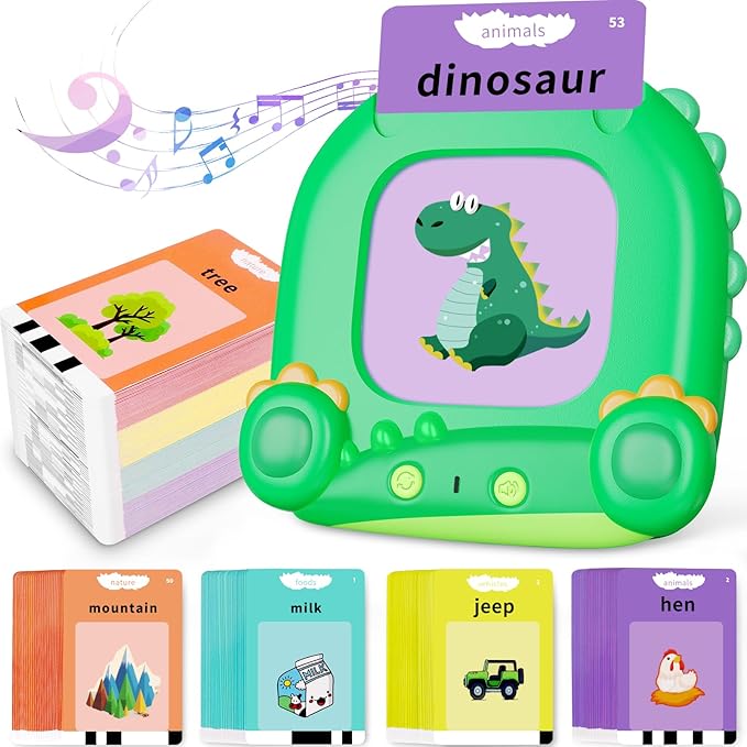 Talking Flash Cards for Toddler, Kids Learning Toys, Children's Sensory Education Speech Therapy Toys,Montessori Learning Educational Present for 3+ Year Old with 224 Sight Words