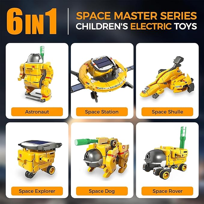 Solar Robot Stem Projects For Kids Ages 8-12 10-14 Space Toys Science Robotic Kit Experiment Kid Robot Model Engineering For Teen Building Gift Ideas For Girls Boys Toys 8 9 10 11 12 13 14 Year Old Up